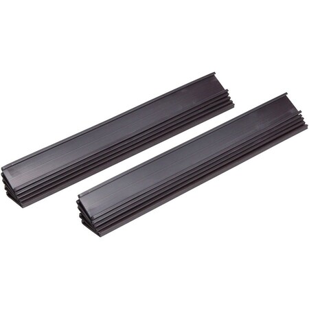 Mastervision Magnetic Card Holders, 1/2"x6", 10/PK, Black BVCFM2631